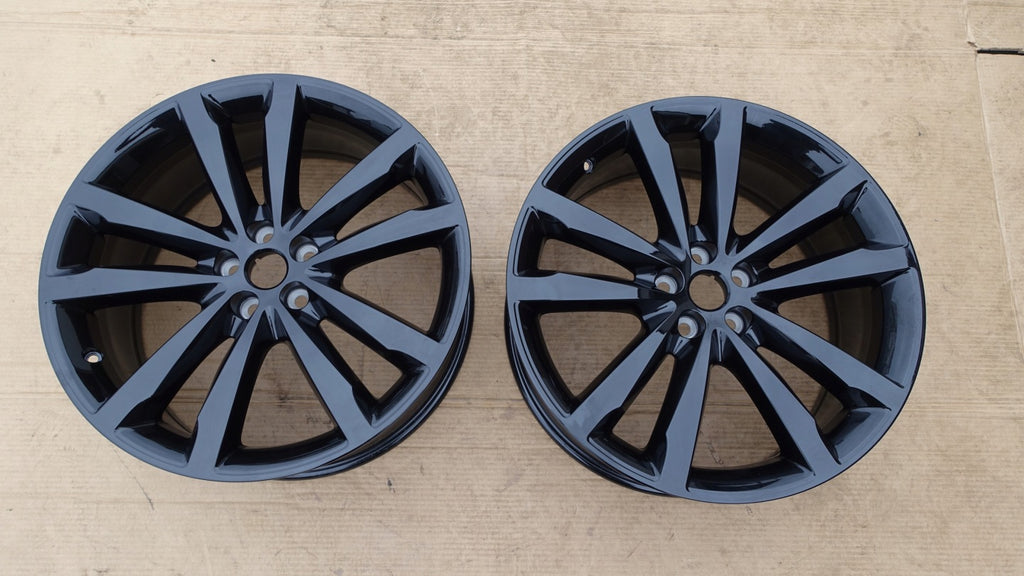 1x Alufelge 20 Zoll 8.0" 5x108 40ET Glanz Schwarz Jaguar Rim Wheel FEL9630979843ui