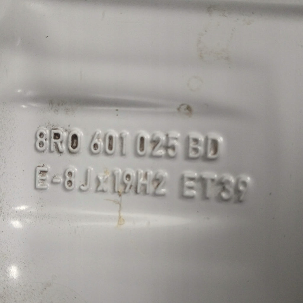1x Alufelge 19 Zoll 8.0" 5x112 39ET Glanz Silber 8R0601025BD Audi Rim Wheel FEL6042929598ph