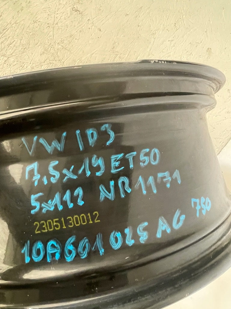 1x Alufelge 19 Zoll 7.5" 5x112 50ET Glanz 10A601025J VW Rim Wheel FEL6883479093tl