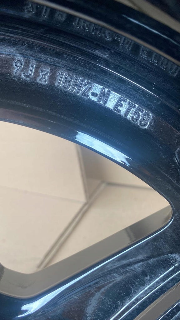 1x Alufelge 18 Zoll 9.0" 5x112 58ET Glanz Schwarz A2064016600 Mercedes-Benz W206 FEL9530925669df