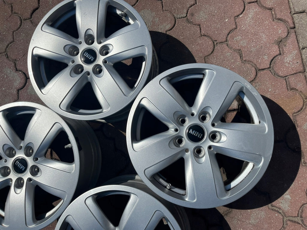 4x Alufelge 16 Zoll 7.0" 5x112 52ET Glanz Silber 6856043 Mini Rim Wheel FEL5970954084bt