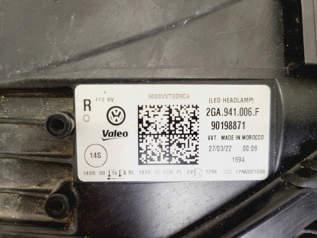 Frontscheinwerfer VW T Roc 2GA941006 LED Rechts Scheinwerfer Headlight SCH8089417854gk