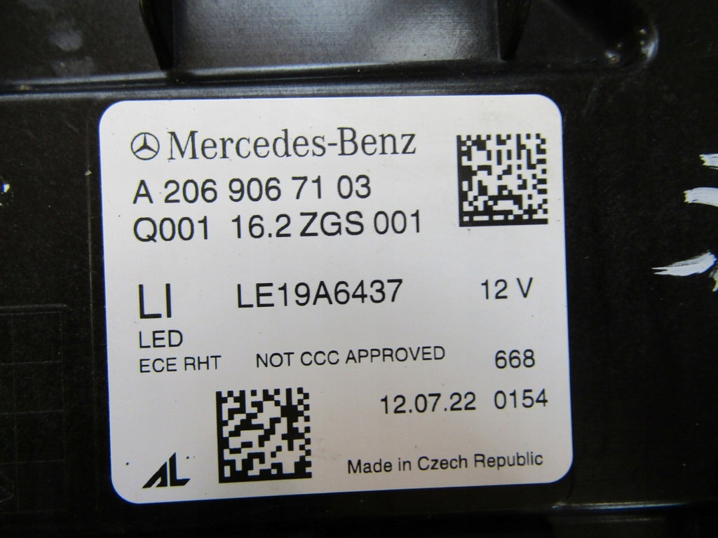 Frontscheinwerfer Mercedes-Benz W206 A2069067103 LED Links Headlight SCH4853994650bl