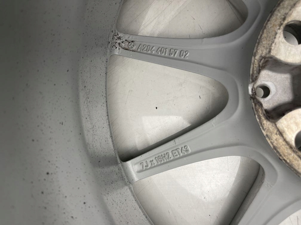 1x Alufelge 16 Zoll 7.0" 5x112 43ET A2044015702 Mercedes-Benz W204 Rim Wheel FEL8221251805vx