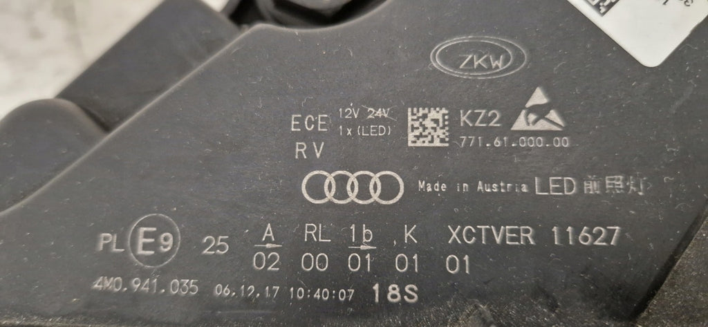 Frontscheinwerfer Audi Q7 4M0941036 LED Ein Stück (Rechts oder Links) Headlight SCH9319907546po