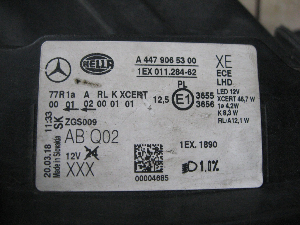 Frontscheinwerfer Mercedes-Benz Vito W447 A4479065300 Full LED Rechts Headlight