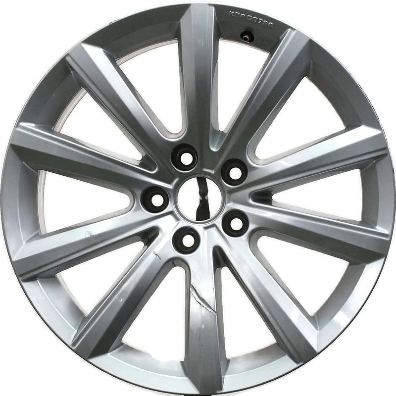 1x Alufelge 18 Zoll 8.0" 5x112 25ET Glanz Silber 760071498 VW Touareg Rim Wheel