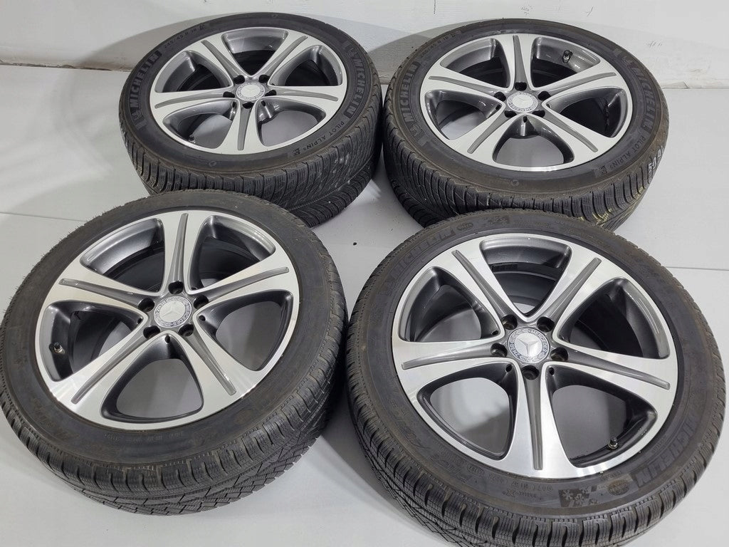 4x Alufelge 18 Zoll 8.0" 5x112 43ET Schwarz A2134011400 Mercedes-Benz Rim Wheel FEL4717754742ug