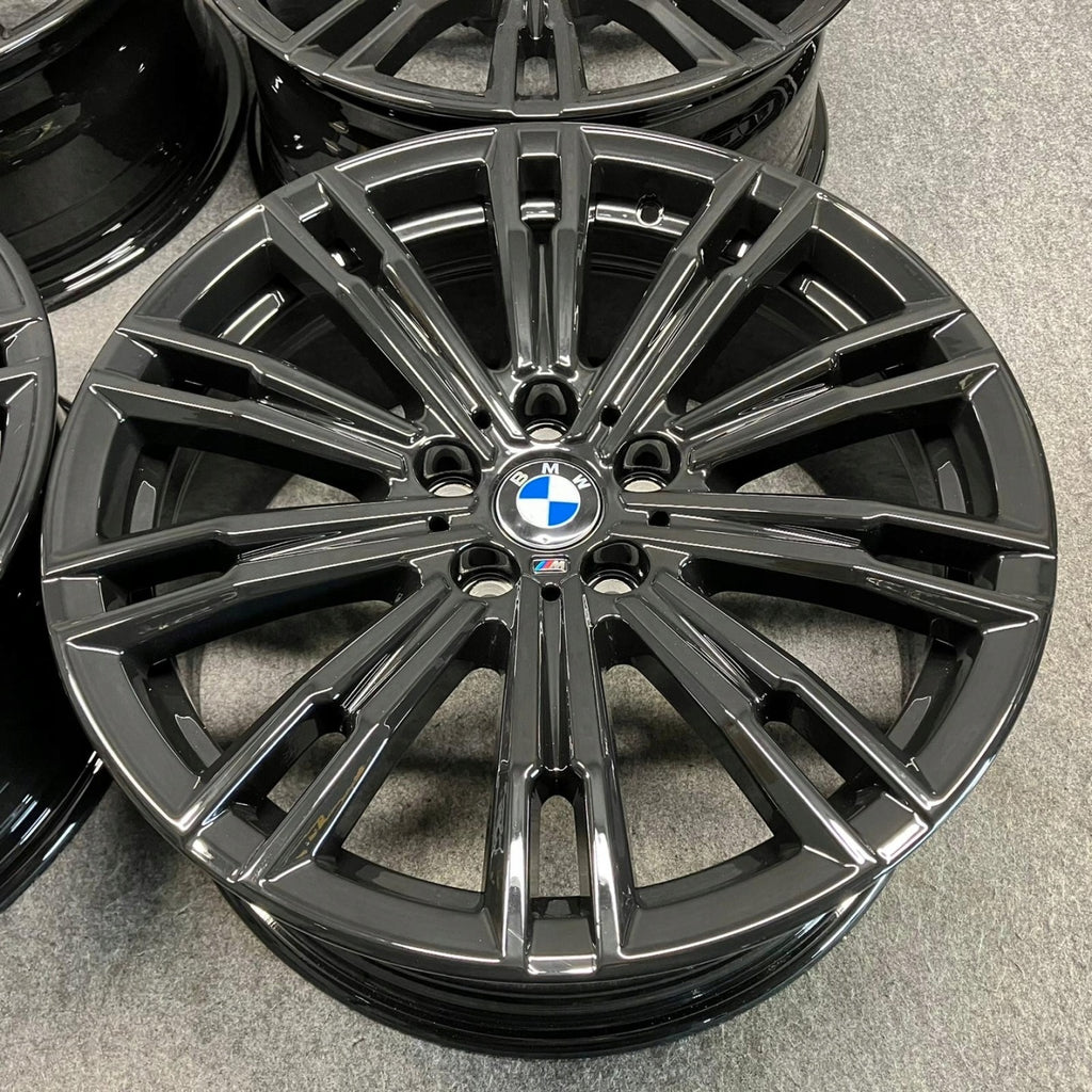 4x Alufelge 18 Zoll 7.5" 5x112 25ET Glanz Schwarz 8089890 BMW 3 G21 G20 FEL7057232901ap