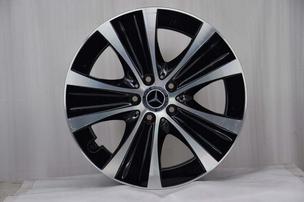 4x Alufelge 18 Zoll 8.0" 5x112 43ET Glanz Schwarz A2134013700 Mercedes-Benz