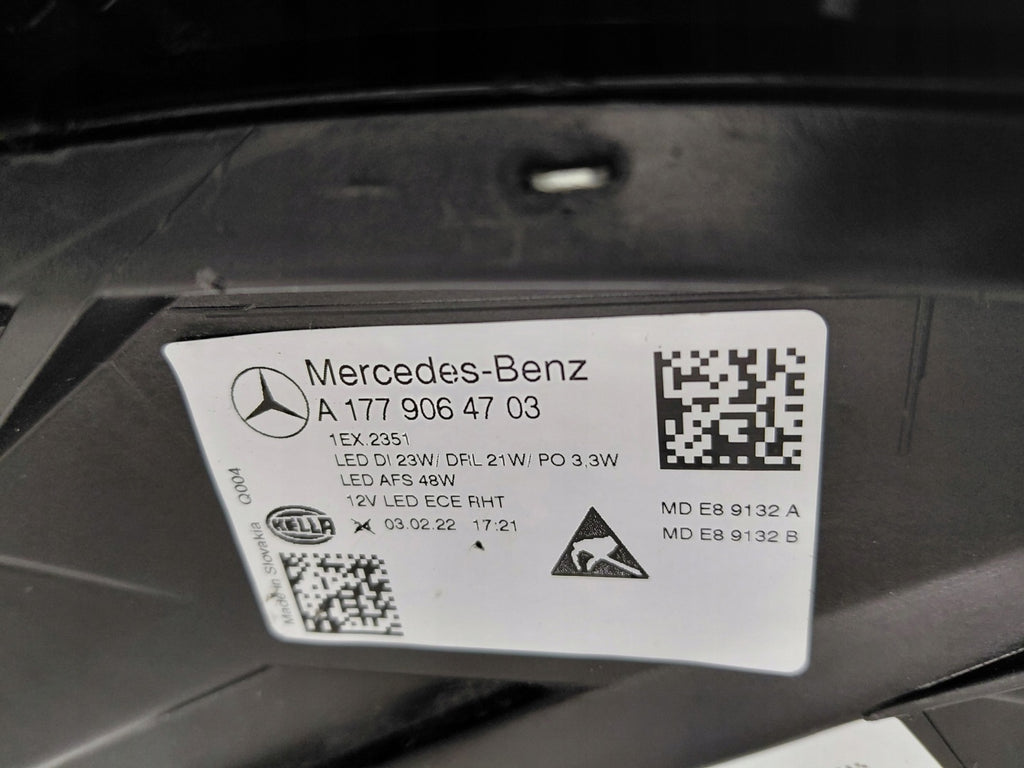 Frontscheinwerfer Mercedes-Benz W177 A1779064703 Links Scheinwerfer Headlight SCH8561197966qy