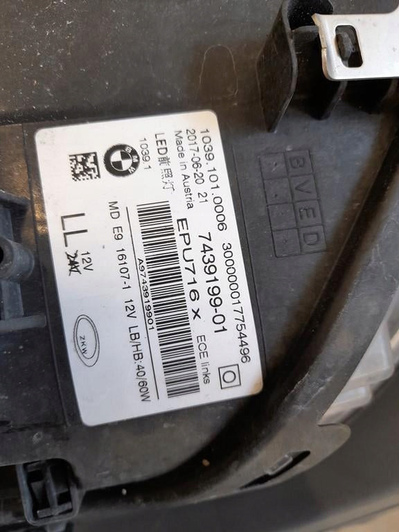 Frontscheinwerfer BMW 5 G31 G30 7439199-01 Full LED Links Scheinwerfer Headlight