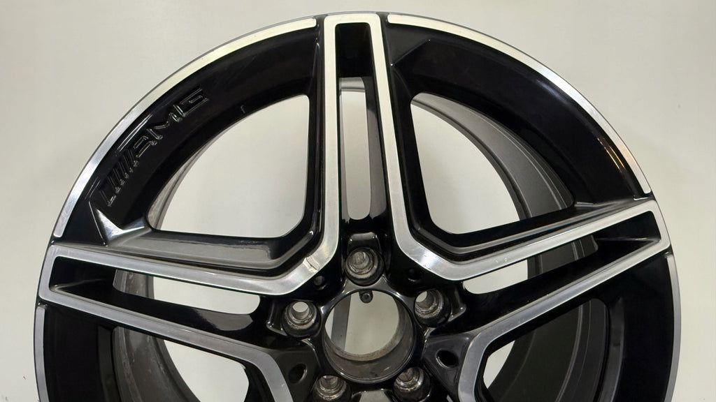 1x Alufelge 18 Zoll 8.0" 5x112 43ET Glanz Schwarz A2134016300 Mercedes-Benz Amg FEL6765134053wa