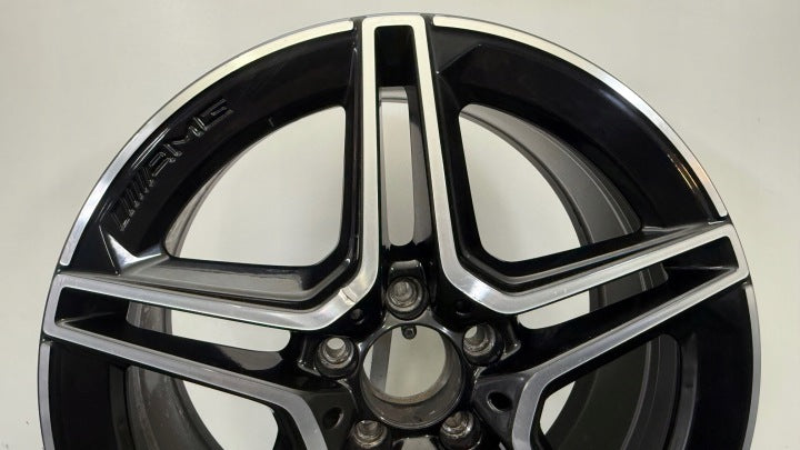 1x Alufelge 18 Zoll 8.0" 5x112 43ET Glanz Schwarz A2134016300 Mercedes-Benz Amg FEL6765134053wa