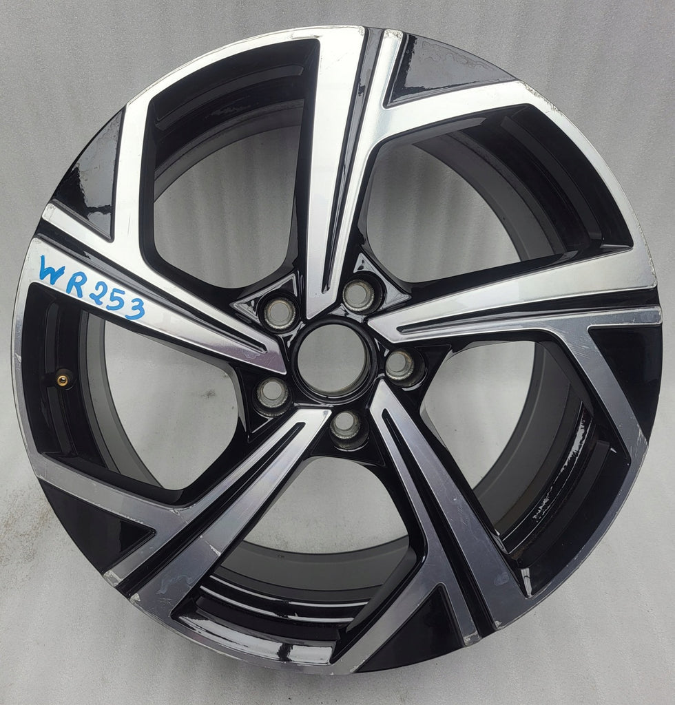 1x Alufelge 18 Zoll 7.5" 5x112 51ET Glanz Schwarz 5H0601025Q Dallas Golf Viii FEL9979960613tz