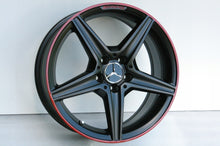 Laden Sie das Bild in den Galerie-Viewer, 4x Alufelge 18 Zoll 7.5" 5x112 44ET Matt Schwarz A2054011100 Mercedes-Benz Amg FEL7123664181mt