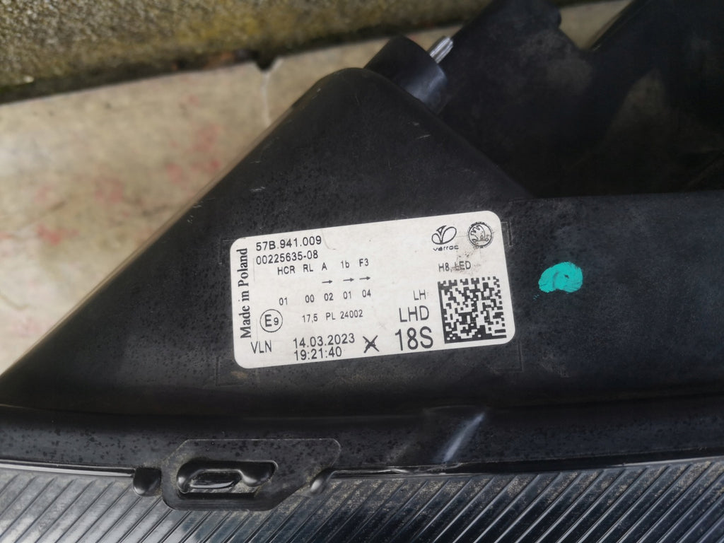 Frontscheinwerfer Skoda Karoq 57B941009 Links Scheinwerfer Headlight SCH1538346927kw