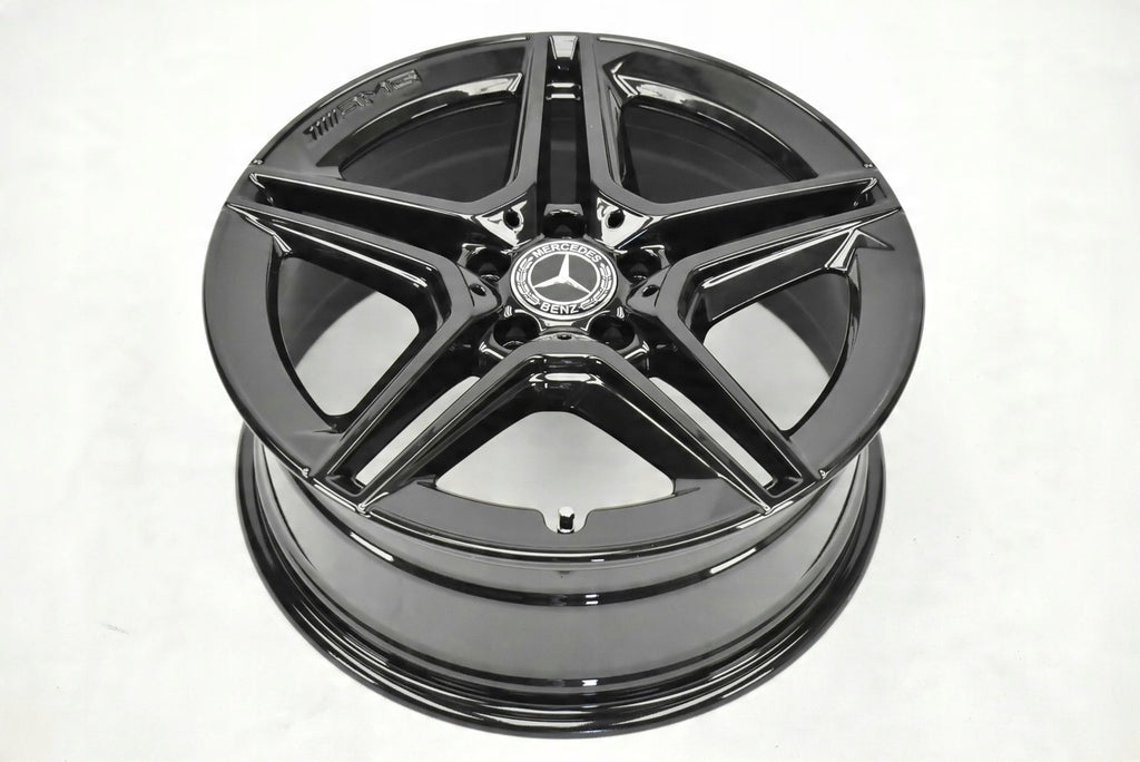 4x Alufelge 18 Zoll 7.5" 5x112 49ET Glanz Schwarz A1774011500 Mercedes-Benz W177