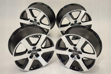Laden Sie das Bild in den Galerie-Viewer, 4x Alufelge 17 Zoll 8.0" 5x112 39ET Glanz Schwarz 4G0601025BK Audi A6 C7 B8 FEL1195433021rx