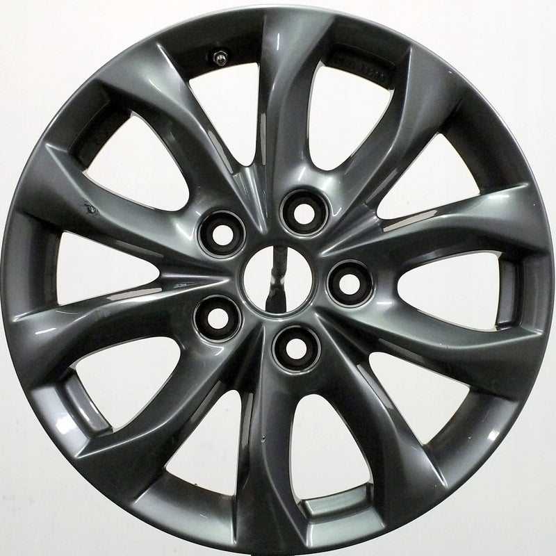 1x Alufelge 16 Zoll 6.5" 5x114.3 50ET Glanz Graphit BJD9-V3-810 Mazda Rim Wheel FEL9162815513ck