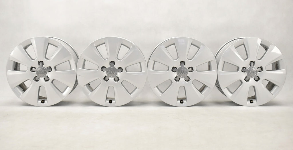 4x Alufelge 17 Zoll 7.5" 5x112 45ET Glanz Silber 8K0601025 Audi A4 B8 Rim Wheel FEL4400526615km