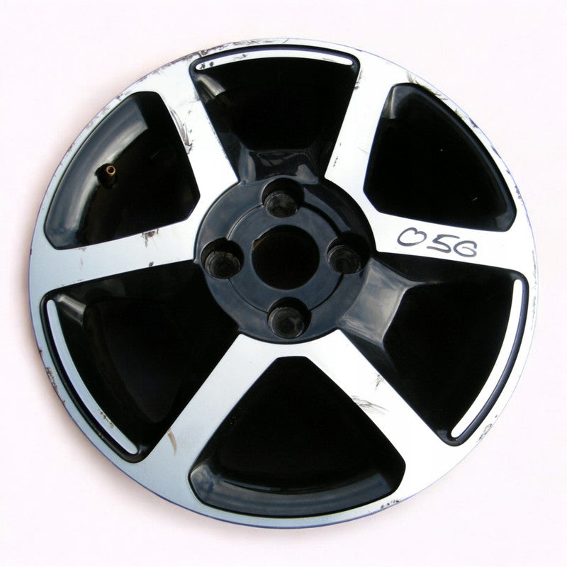 1x Alufelge 15 Zoll 6.0" 4x100 38ET Schwarz Dacia 1 Rim Wheel