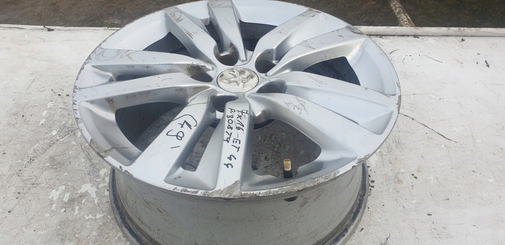 1x Alufelge 16 Zoll 7.0" 5x108 44ET 9677989577 Peugeot 308 Ii Rim Wheel