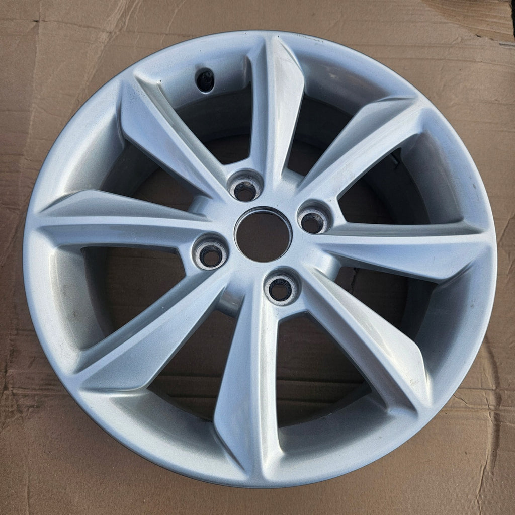 1x Alufelge 16 Zoll 6.5" 4x108 47 5ET Glanz Silber H1BJ-1007-G1A Ford Fiesta I FEL8348595634zn