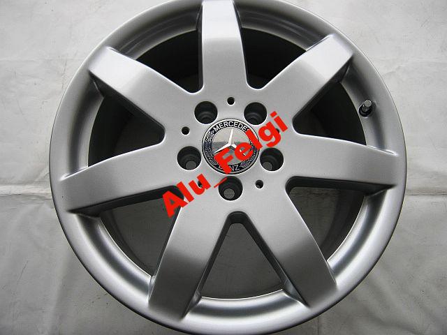 1x Alufelge 17 Zoll 7.5" 5x112 56ET Matt Silber A1644014502 Mercedes-Benz