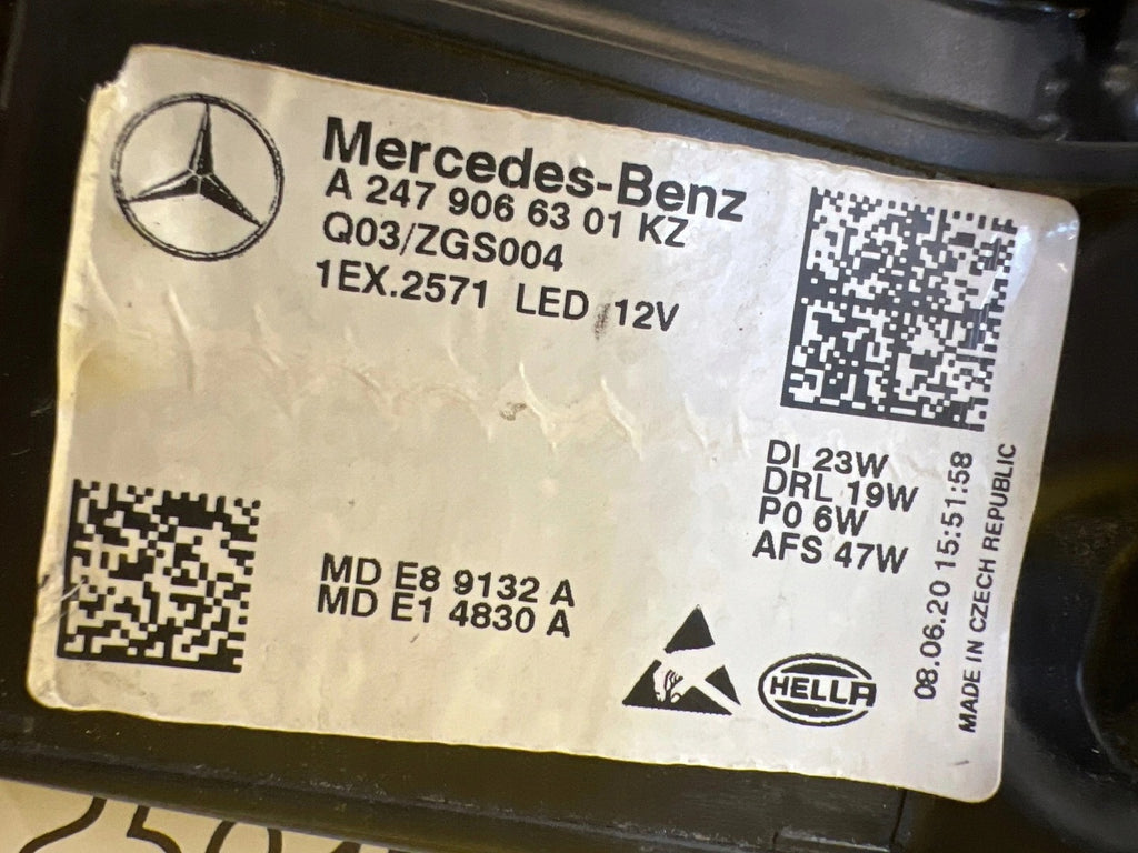 Frontscheinwerfer Mercedes-Benz W247 X247 A2479066301KZ LED Links Headlight SCH5619924222hq