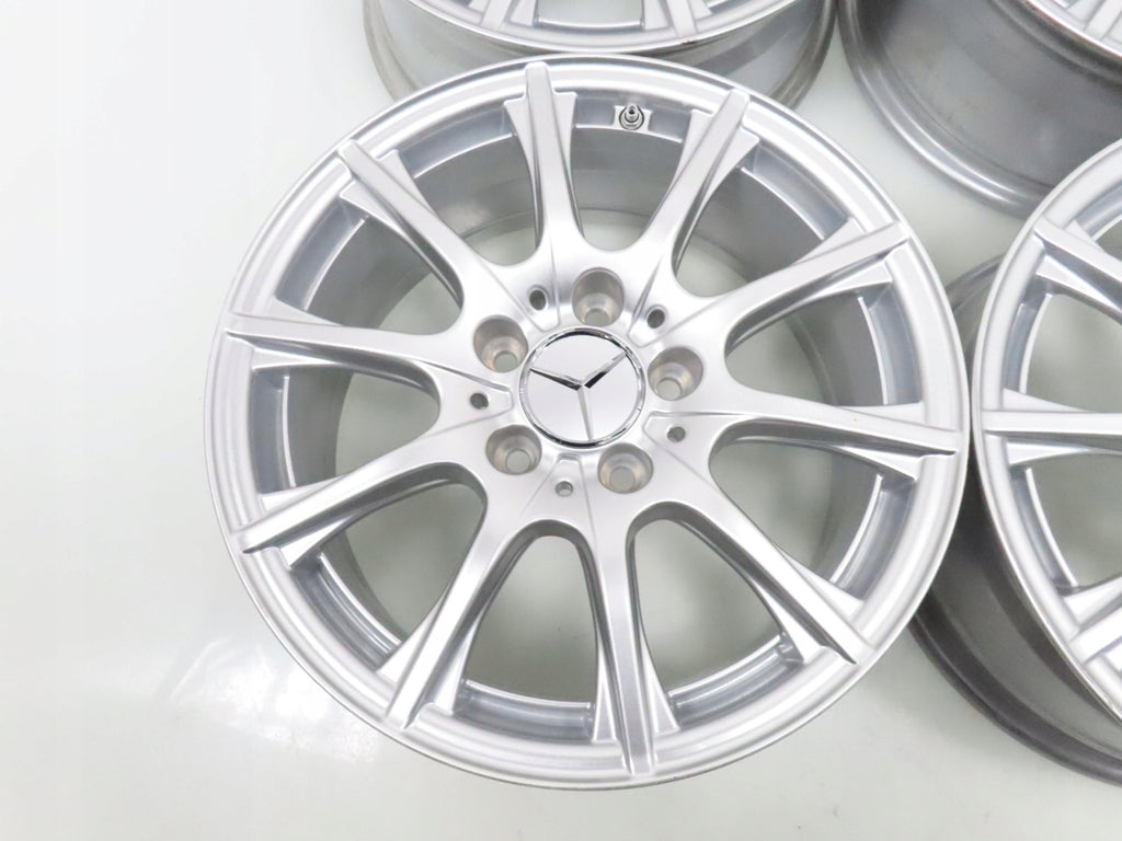 4x Alufelge 16 Zoll 6.5" 5x112 38ET Silber A2054012400 Mercedes-Benz A205 FEL5822344527vq
