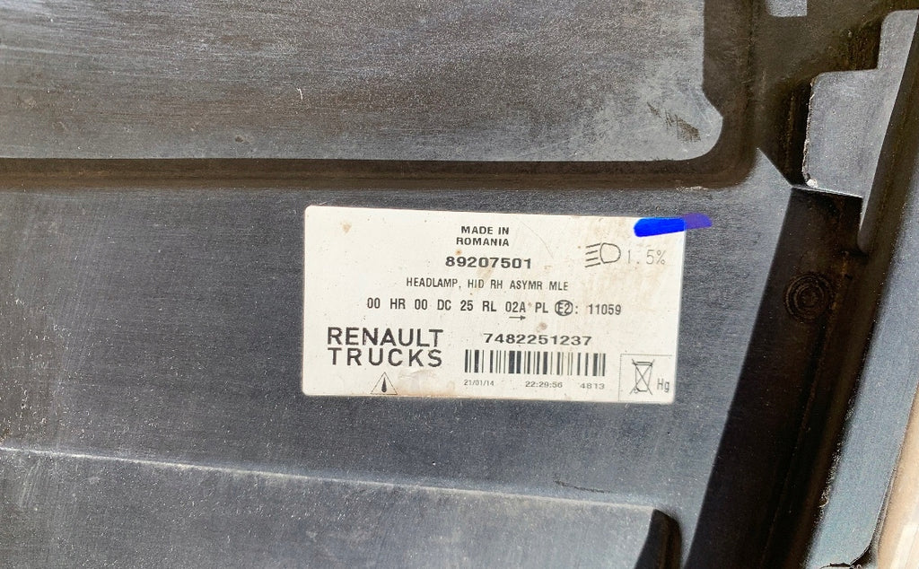 Frontscheinwerfer Renault 89207501 Xenon Rechts Scheinwerfer Headlight