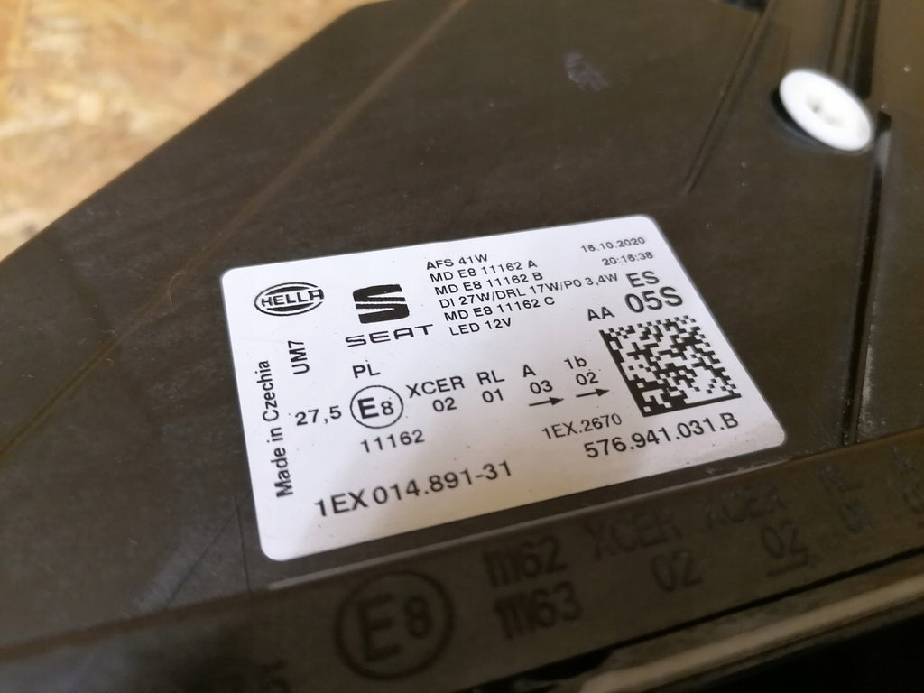 Frontscheinwerfer Seat Ateca 576941031B Full LED Links Scheinwerfer Headlight SCH3828887140xn