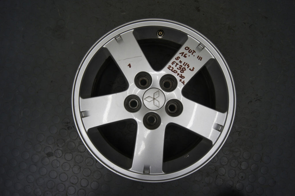 1x Alufelge 16 Zoll 6.5" 5x114.3 38ET 4250B592 Mitsubishi Outlander Iii