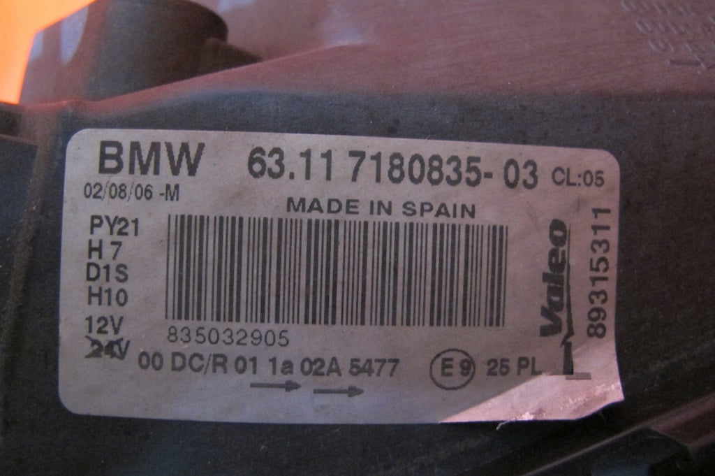 Frontscheinwerfer BMW E81 E87 7180835 Xenon Ein Stück (Rechts oder Links) SCH6714045855un