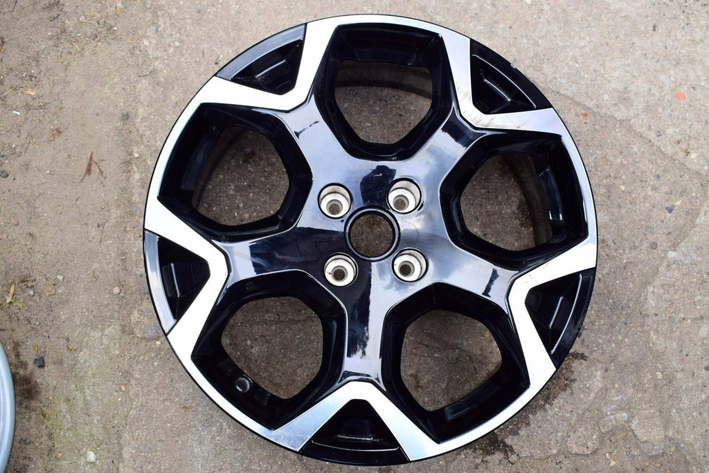 1x Alufelge 18 Zoll 7.0" 4x108 35ET Glanz Schwarz 00128-RR Opel Crossland X