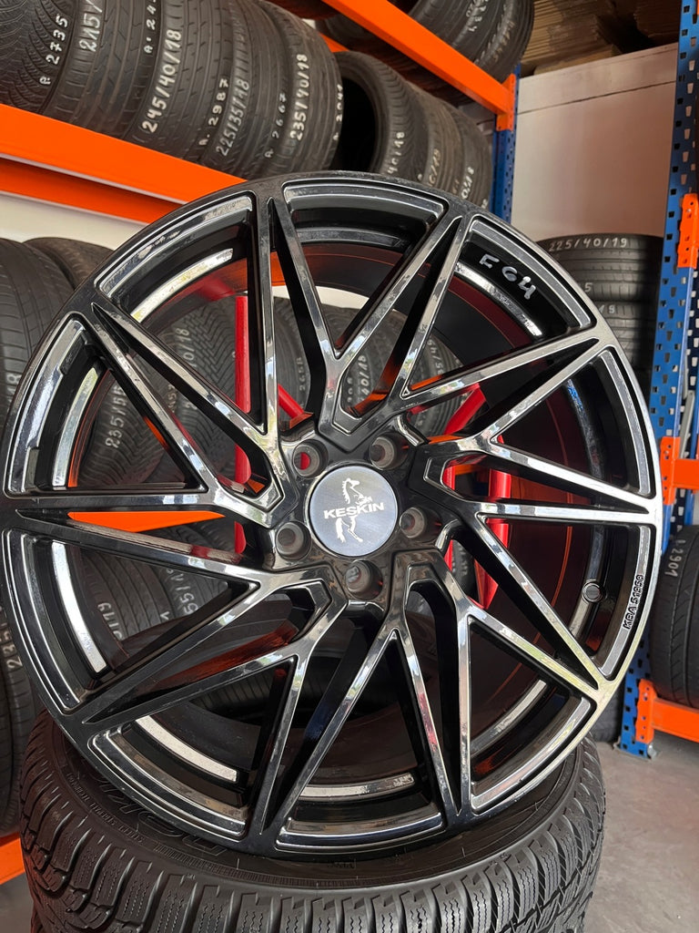 1x Alufelge 19 Zoll 8.5" 5x112 45ET Glanz Blau Rim Wheel FEL4014889786cw