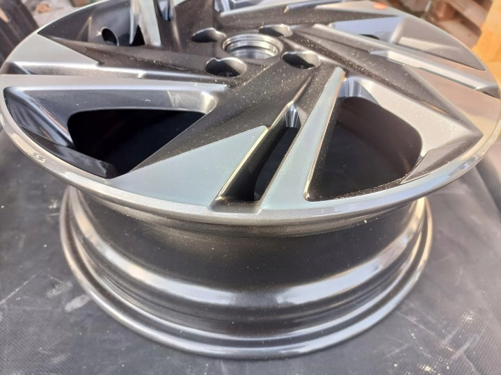1x Alufelge 16 Zoll 6.0" 4x100 50ET Glanz Graphit 5291000200 Hyundai Bayon Mg FEL3587531554ku