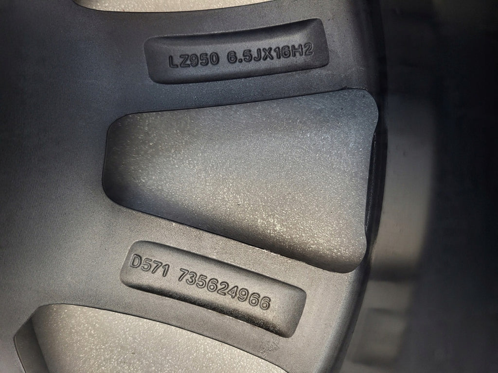 1x Alufelge 16 Zoll 6.5" 4x98 40ET Glanz Schwarz 735624966 Fiat 500x Rim Wheel