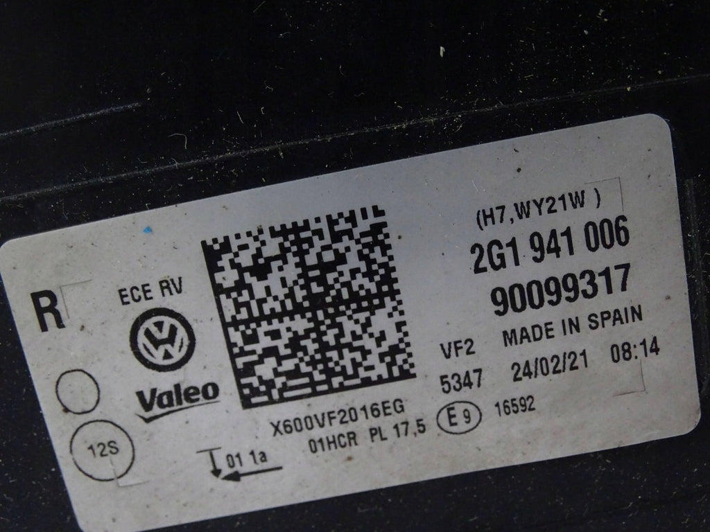 Frontscheinwerfer VW Polo 2G1941006 Rechts Scheinwerfer Headlight SCH7917921117dq