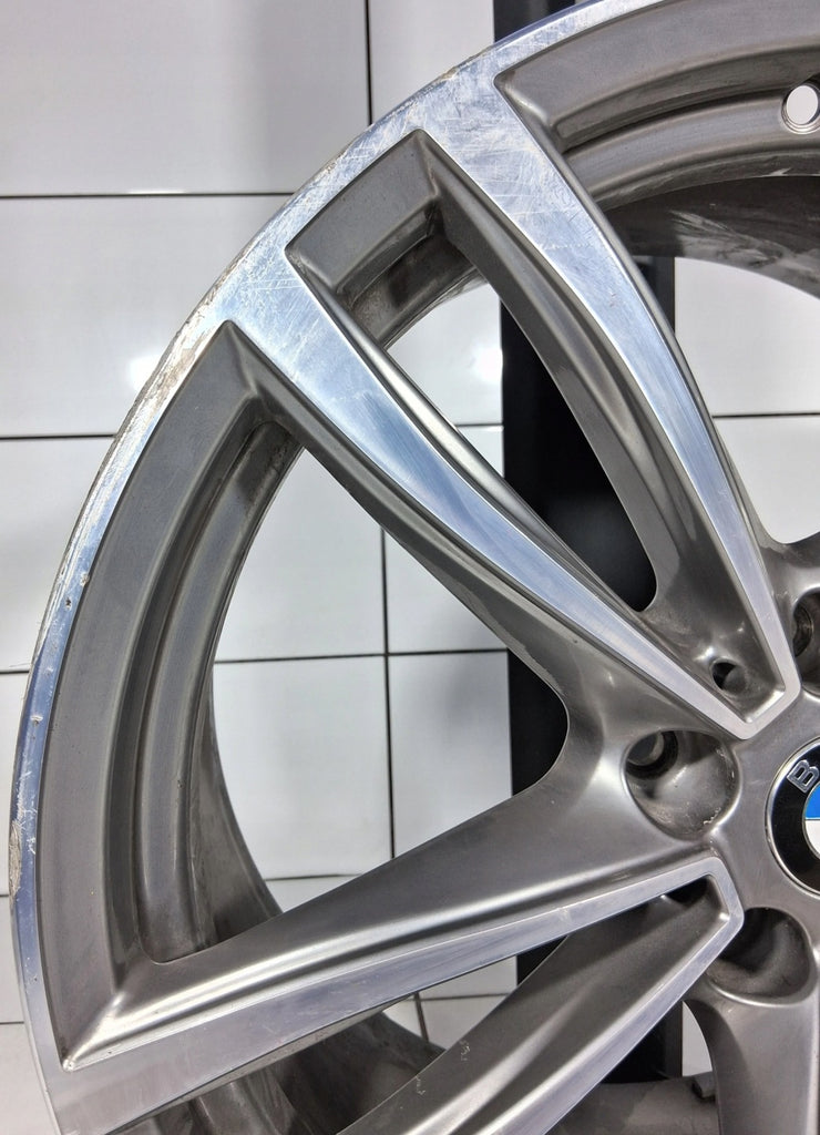 1x Alufelge 19 Zoll 9.5" 5x112 39ET Glanz Grau 7850580 BMW G32 G11 Rim Wheel FEL1332099164pg