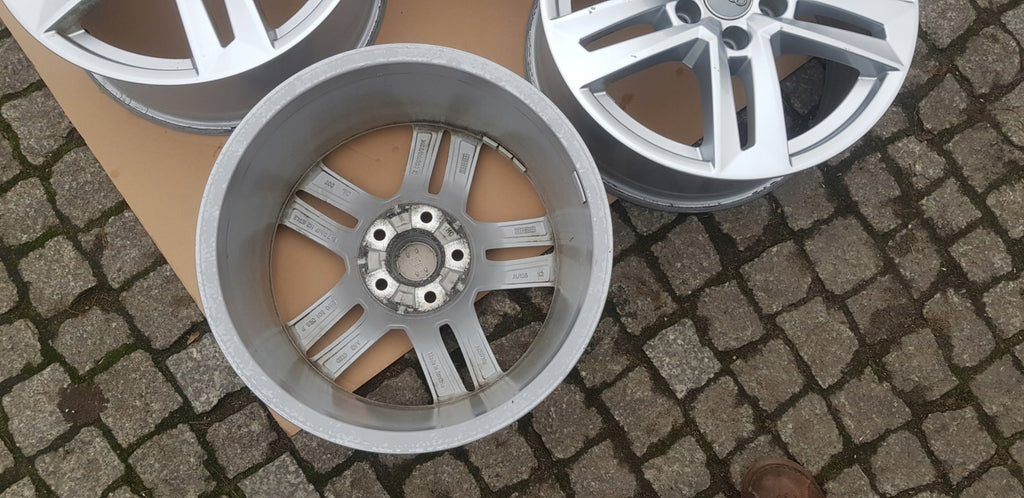 4x Alufelge 17 Zoll 7.0" 5x112 42ET Glanz Silber 8W0601025P Audi A4 B9 Rim Wheel FEL3410175482rb