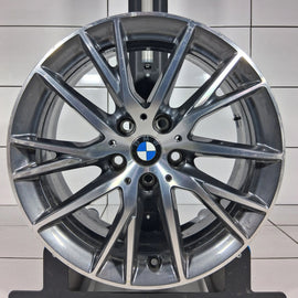1x Alufelge 17 Zoll 47ET Glanz Grau 7849122 BMW 1 F40 Rim Wheel FEL9055233080tv