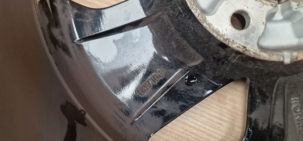 1x Alufelge 16 Zoll 6.5" 5x114.3 40ET Glanz Schwarz 52910-CR200 Kia Rim Wheel FEL5793582918vo