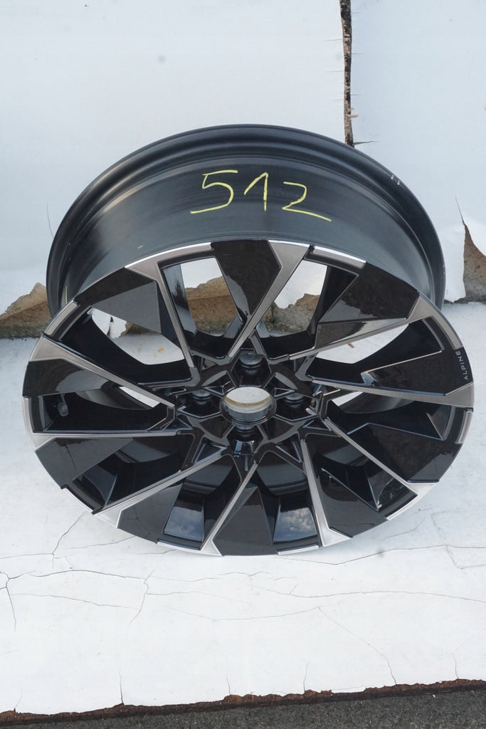 1x Alufelge 17 Zoll 7.0" 4x100 37ET Glanz Schwarz 403000990R Renault Clio 1 FEL5906121583ay
