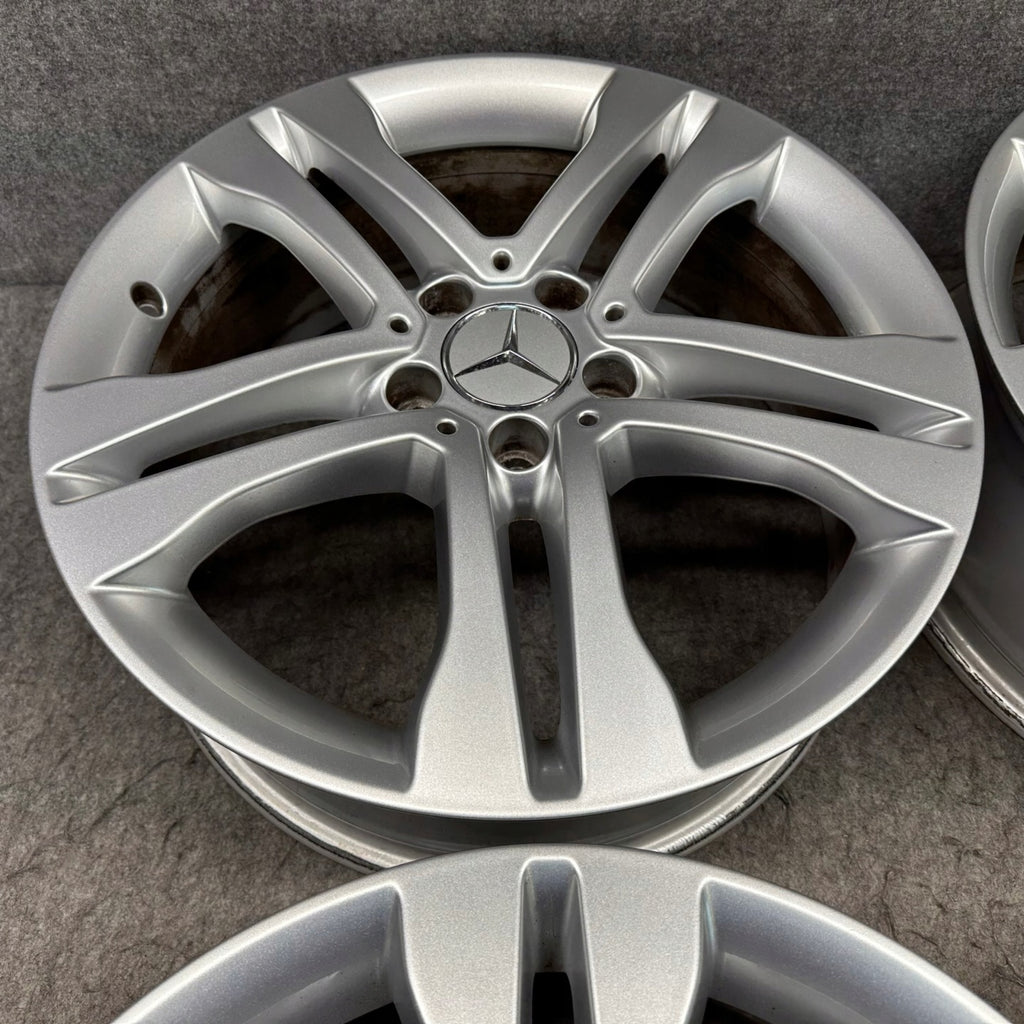 4x Alufelge 18 Zoll 7.0" 5x112 46ET Glanz Silber A1564010102 Mercedes-Benz Gla FEL7210991592sn
