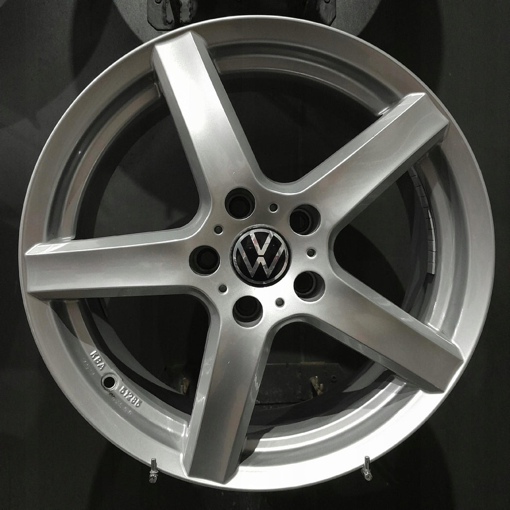 4x Alufelge 17 Zoll 7.0" 5x112 43ET Glanz Silber KBA51285 VW Golf VII I Jetta FEL7133067028qp