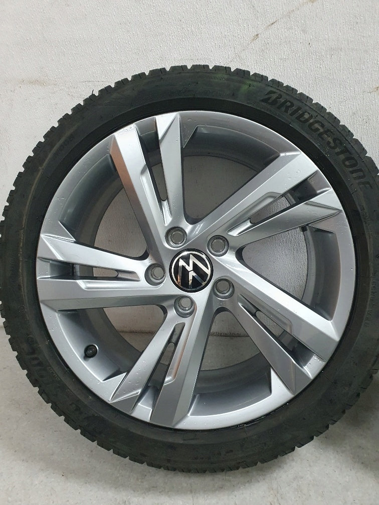 1x Alufelge 17 Zoll 7.5" 5x112 51ET Glanz Silber 5H0601025AF VW Golf Viii FEL3946983461jj
