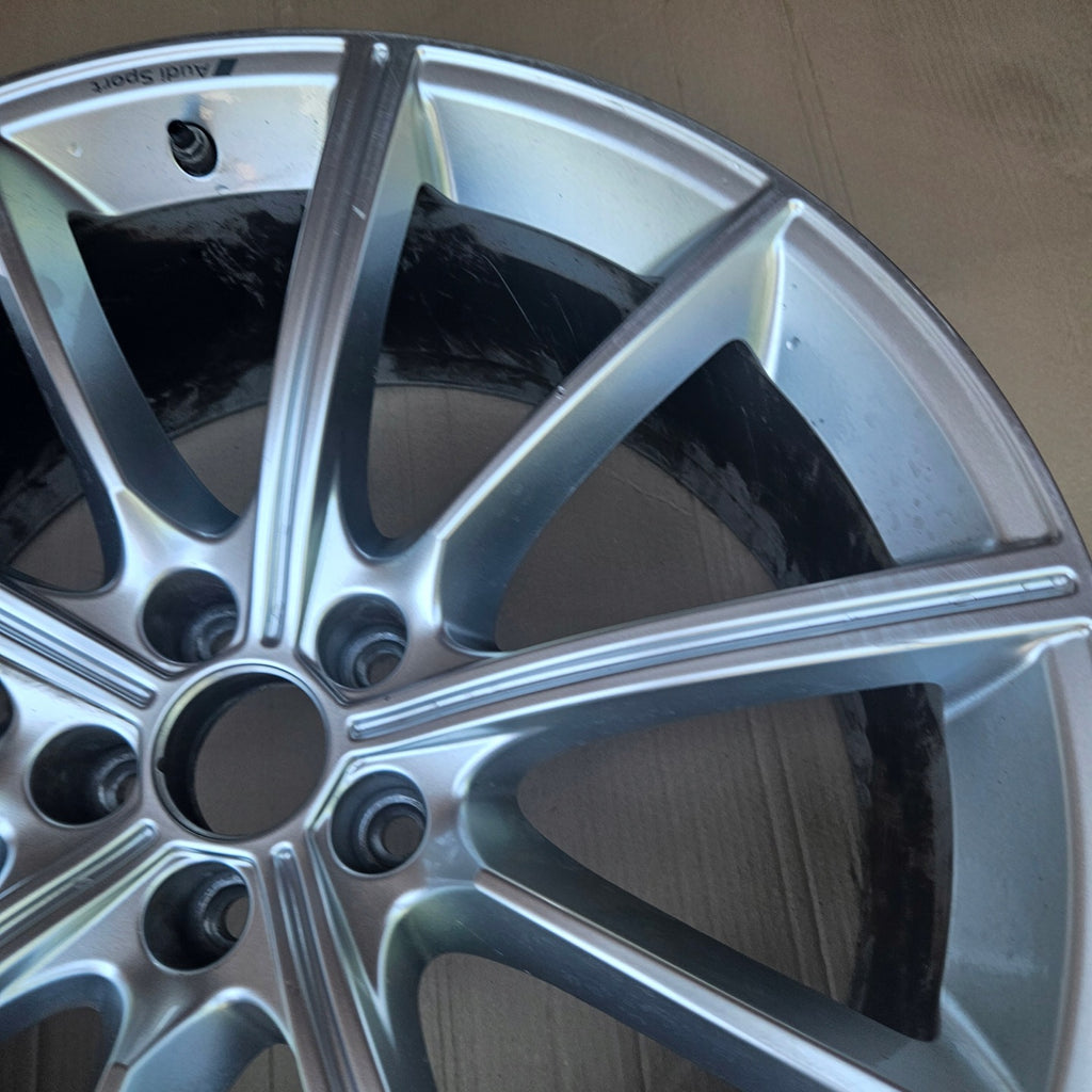 1x Alufelge 21 Zoll 8.5" 5x112 19ET Glanz Silber 4K0601025AA Audi Rim Wheel FEL7665801136pr