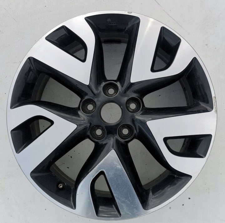 1x Alufelge 18 Zoll 7.0" 5x114.3 47ET Glanz Schwarz Nissan X-Trail I Pulsar FEL1619561455ub